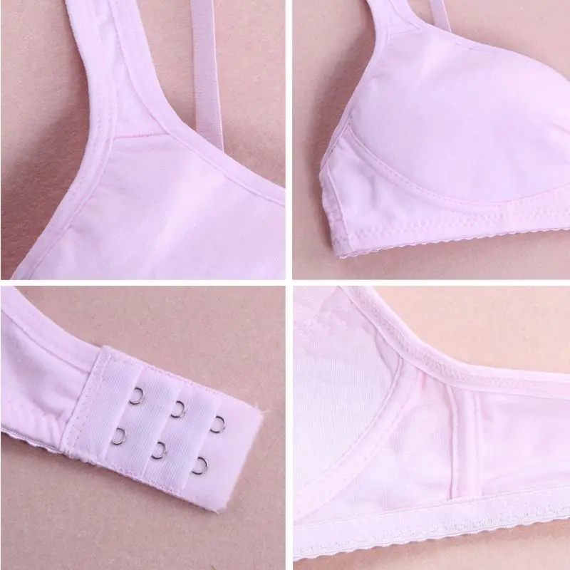 Young Teenager Girls Cotton Embroidered Breathable Training Bra Teen Girl Underwear Small Bra Teenage Tops Clothes