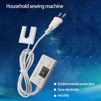 

LED Sewing Machine Light Magnetic Mounting Base Working Lamp EU/US Plug LED Lamp Sewing Light Workbenches Night Sewing