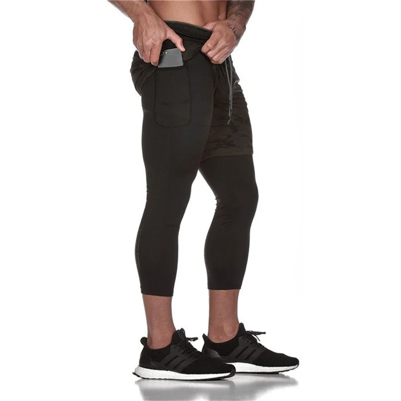 Летние новые мужские обтягивающие спортивные брюки с карманами на молнии модные бегуны быстросохнущая спортивная одежда повседневные брюки для фитнеса бодибилдинга 3xl