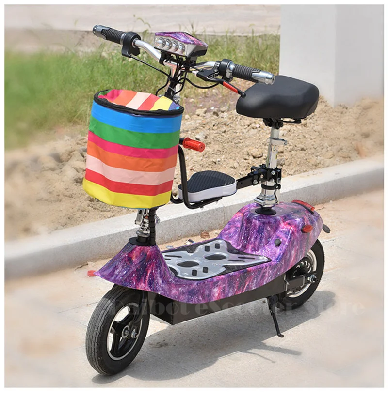 Daibot Electric Scooter 36V Two Wheel Electric Scooters 10 inch 350W Portable Pink Folding Electric Bike For Girl Women (9)