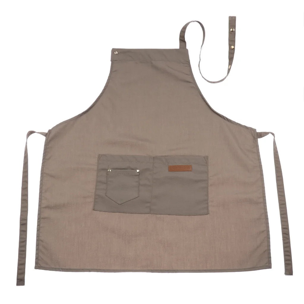 Womens Mens Aprons Stylish Cooking Aprons With 2 Front Pockets Durable and Adjustable for Kitchen Crafting BBQ Drawing Baking