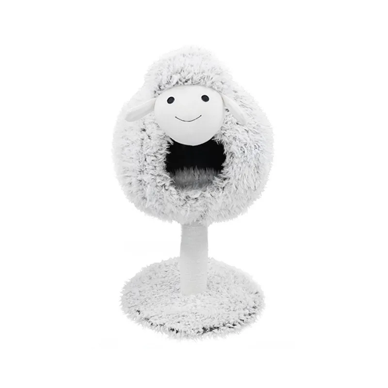 Pet cat climbing frame Small Cotton sheep cat nest cat tree one cat toy summer cat 5