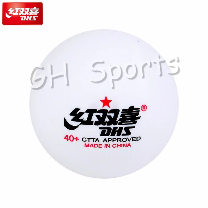 DHS Пластиковые Мячи для настольного тенниса материал 40+ Прошитые Поли мячи для пинг-понга Tenis De Mesa
