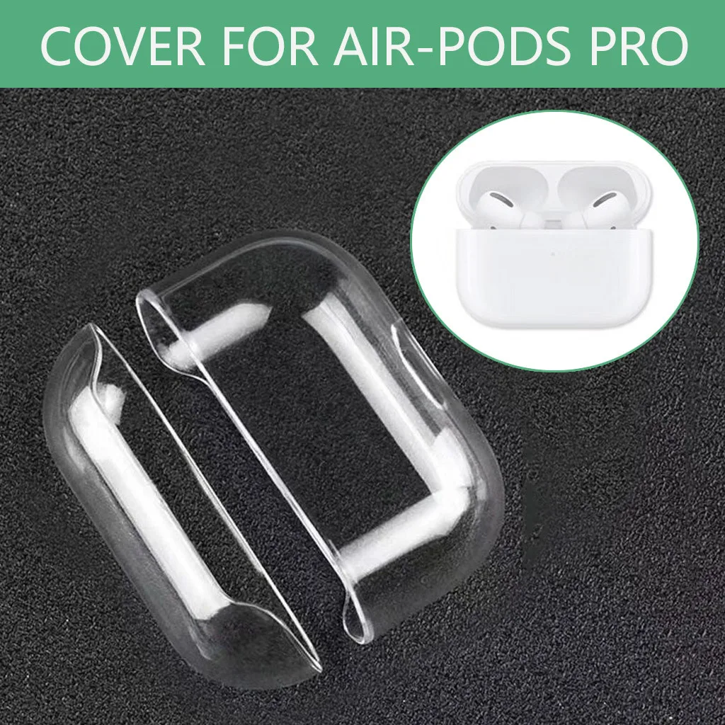 Прозрачный чехол из поликарбоната для Airpods Pro, беспроводной чехол для наушников Air pods Pro, Открытый Прочный чехол для зарядки для Apple AirPods Pro 19Nv