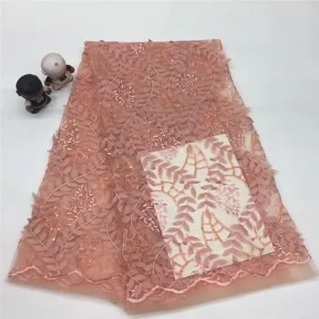

African Net Lace Fabric High Quality Lace French Nigerian Mesh Sequins Lace Fabrics For Wedding Dress XX145-231