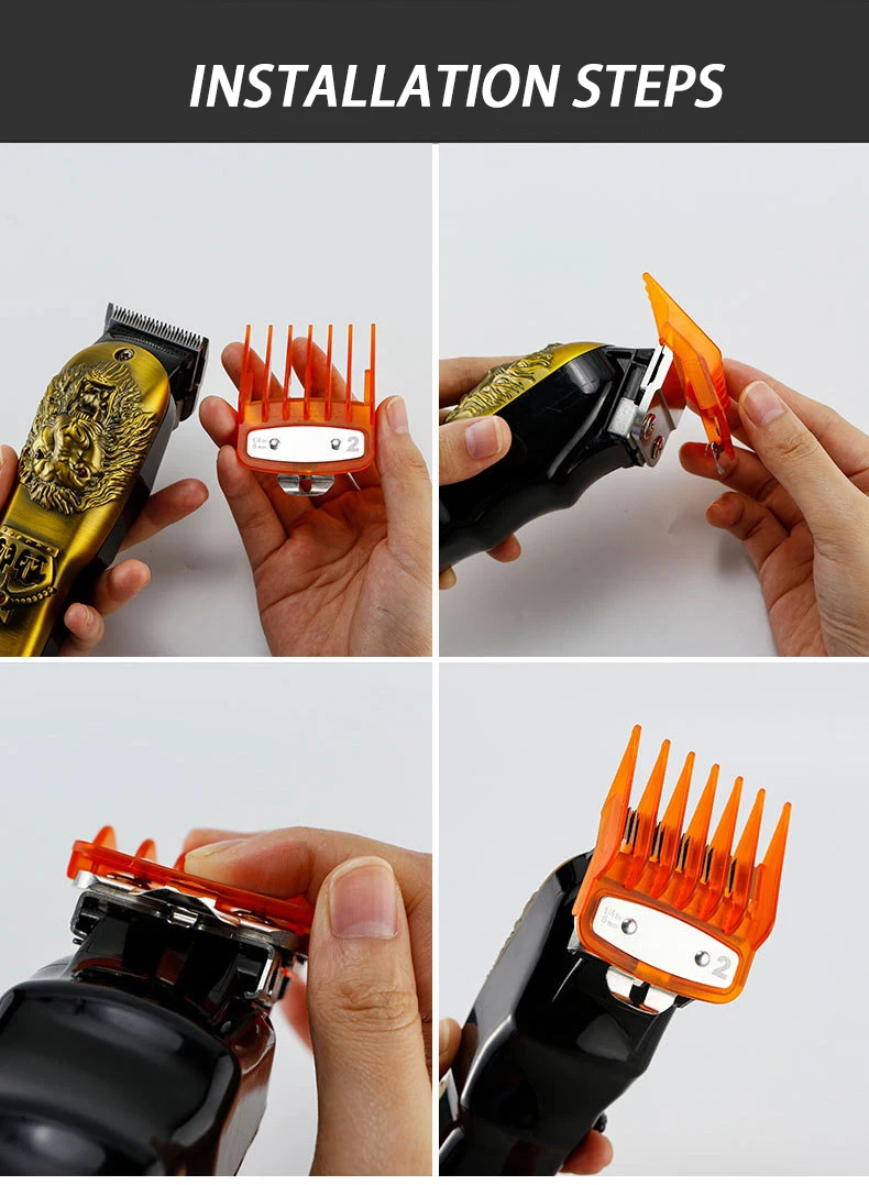 8 Grid Guide Limit Comb Cover Storage Box  Hair Clipper Rack Holder Organizer Case Salon Barber Tools，for general