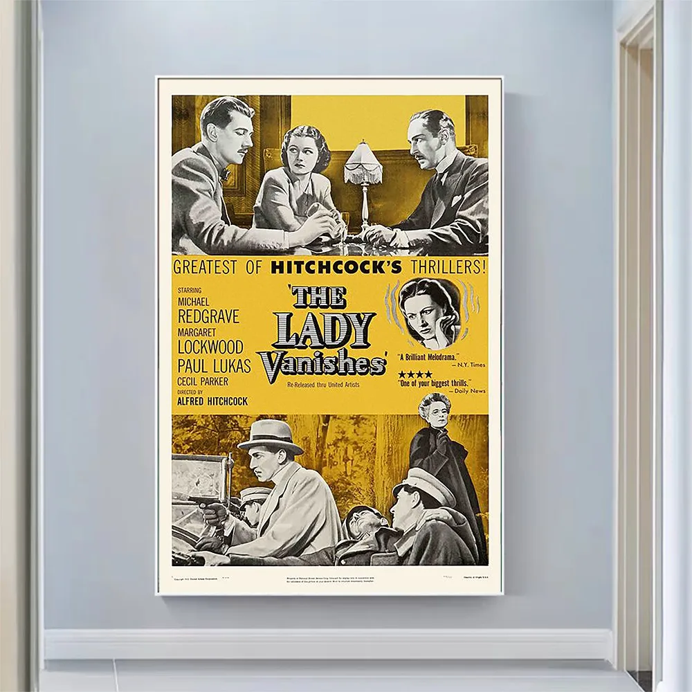 

V2218 The Lady Vanishes Vintage Classic Movie Wall Silk Cloth HD Poster Art Home Decoration Gift