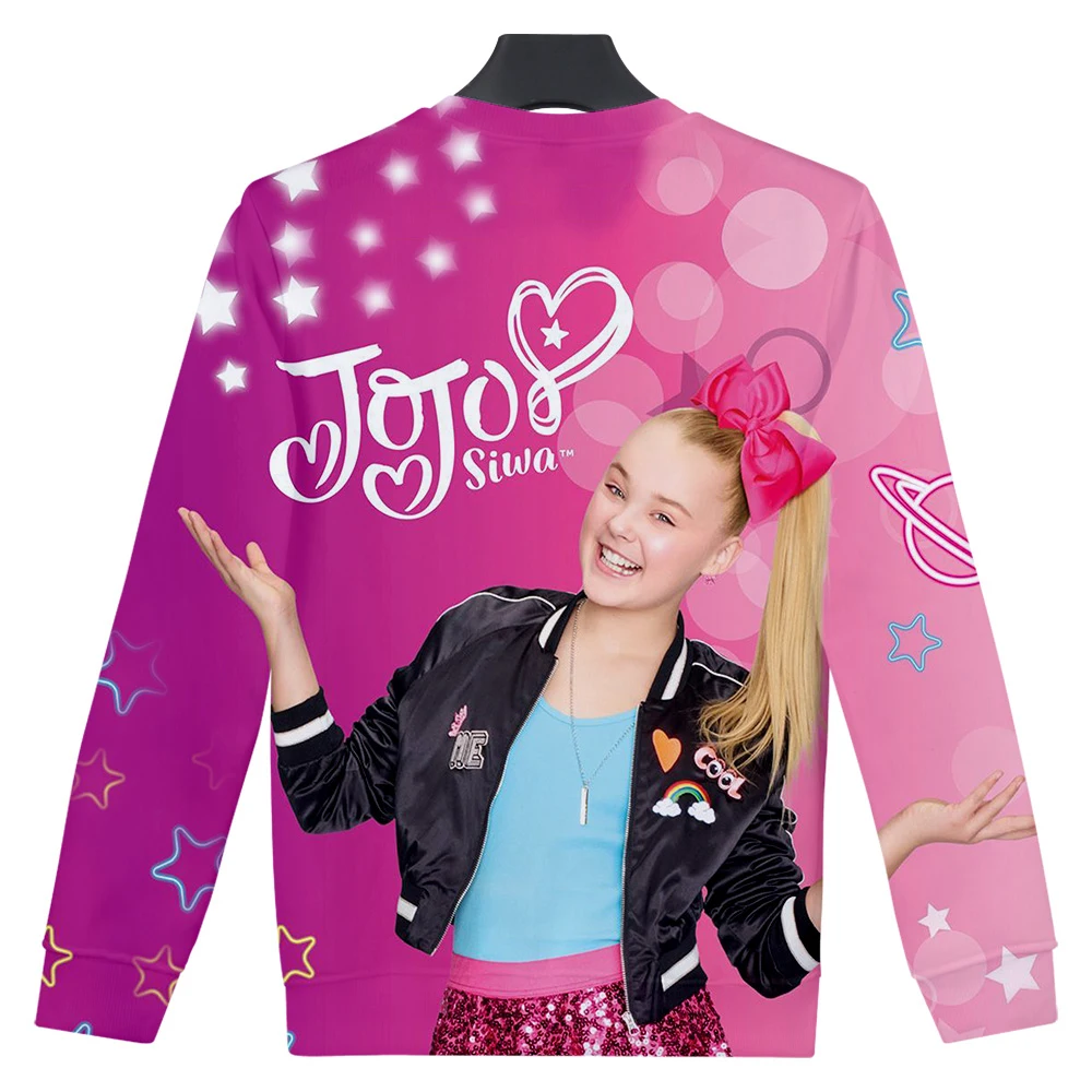 Новинка, JOJO SIWA, с 3D принтом, для женщин/мужчин, с круглым вырезом, толстовки, модные, с длинным рукавом, толстовка,, модная уличная одежда