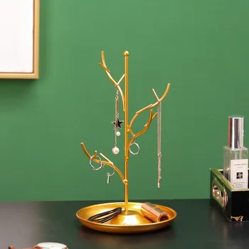 

WROUGHT IRON Jewelry Display Stand Rack Tree Earring Holder Bracelet Fashion Organizer Home Decoration