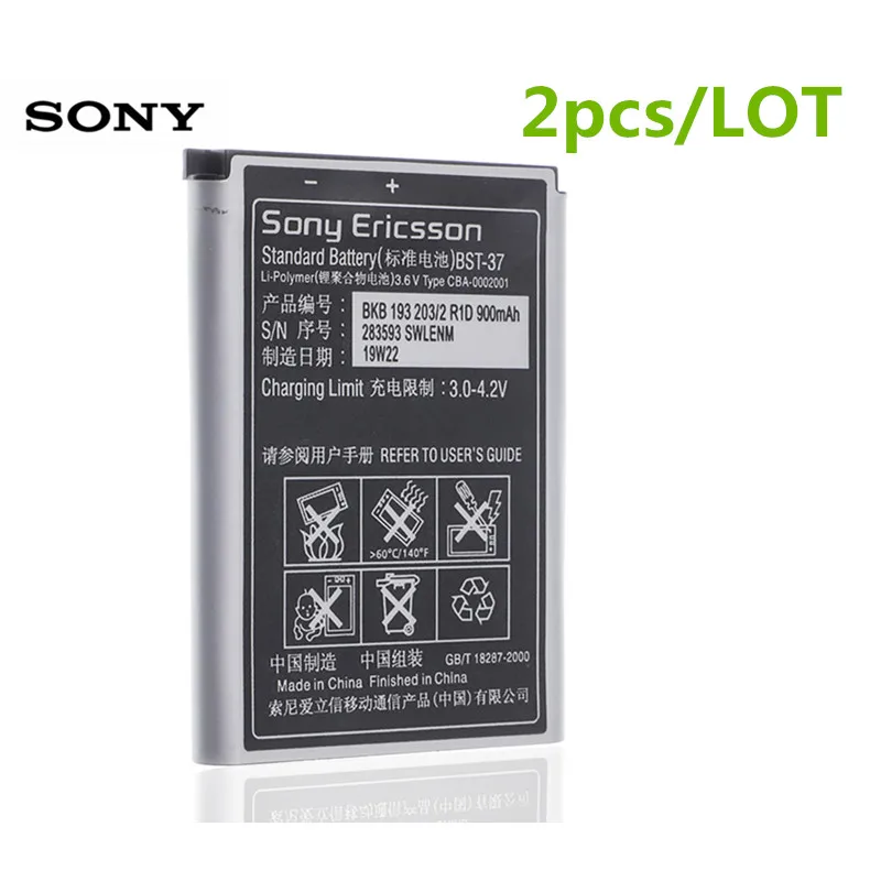 Оригинальный аккумулятор SONY BST-37 для Sony W810C W700C W710C K750C K610 W800 W810 W550C 900 мА · ч |