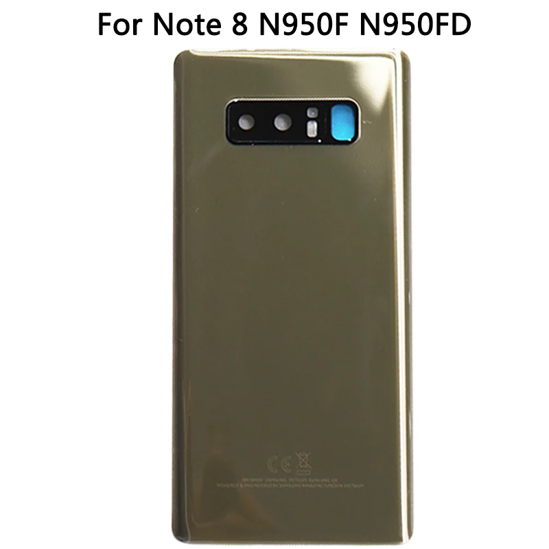 Новая Крышка батарейного отсека Note 8 для Samsung Galaxy N950 N950F задняя крышка стеклянная