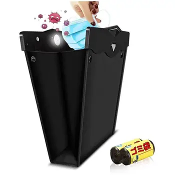 

Waterproof Led Car Trash Can Auto Backseat Hanging Bag Car-styling Organizer Storage Leakproof Trash Accessorie Interior Ca H0C1