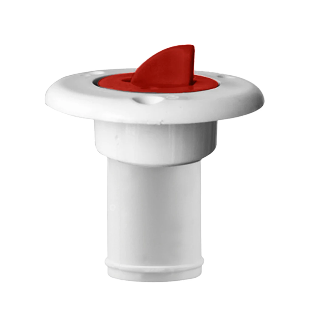 

Marine Boat Deck Fuel Fill/Filler Keyless Cap 1 1/2 Inch, Nylon RV, Yacht, Caravan, Campervan Gas Fill Hatch Inlet (Red)