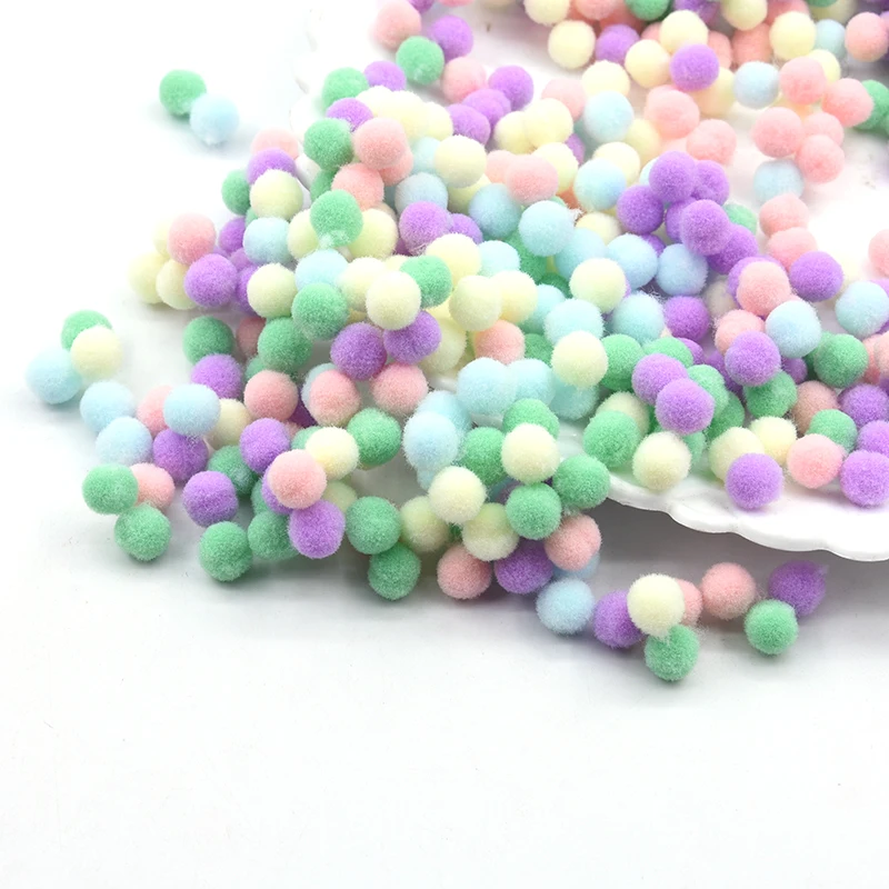 8mmwarmcolor 600pcs 8/10/15/20/25/30 мм Мульти Размеры микс Цвет пышная Нижняя Pom помпонами ручной работы для детей игрушки свадебный Декор DIY товары для шитья и рукоделия - Цвет: 8mmwarmcolor 600pcs