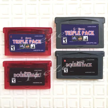 

Memory Card Castlevania Series Triple Pack DoublePack for 32 Bit Handheld Player Video Game Cartridge Console Card Red / grey