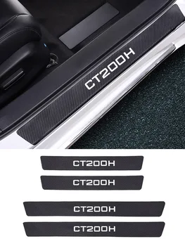 

4pcs/set Car Door Threshold Carbon Fiber Protector Stickers Accessories For Lexus Ct200h Fsport ES GS GX IS LX NX RX UX