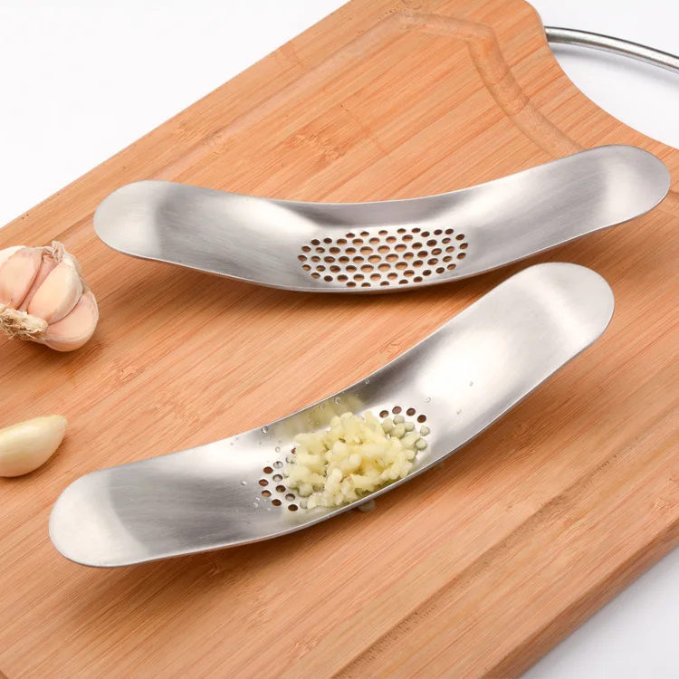 

Kitchen Gadgets Stainless Steel Garlic Press Crusher Cooking Tools