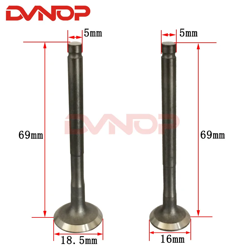 Motorcycle Engine Valve Intake Exhaust Stem Valve For Gy680 Gy6 80 139qmb 139qma Go Carts Dirt
