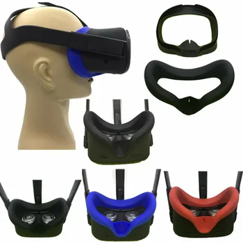 

1pc Soft Anti-sweat Silicone Eye Mask Case Skin Cover Fits For Quest VR Glasses