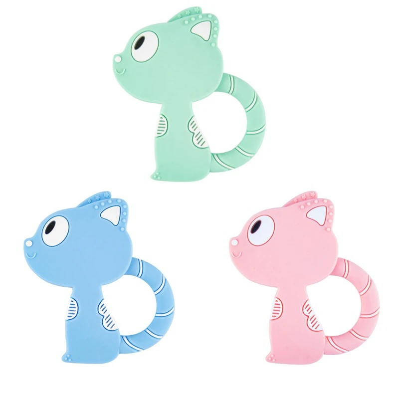 

Cute Cute Newborn Silicone Teethers Baby Cartoon Teether BPA Free Chew Charms Infant Teething Teeth Gift Toys New
