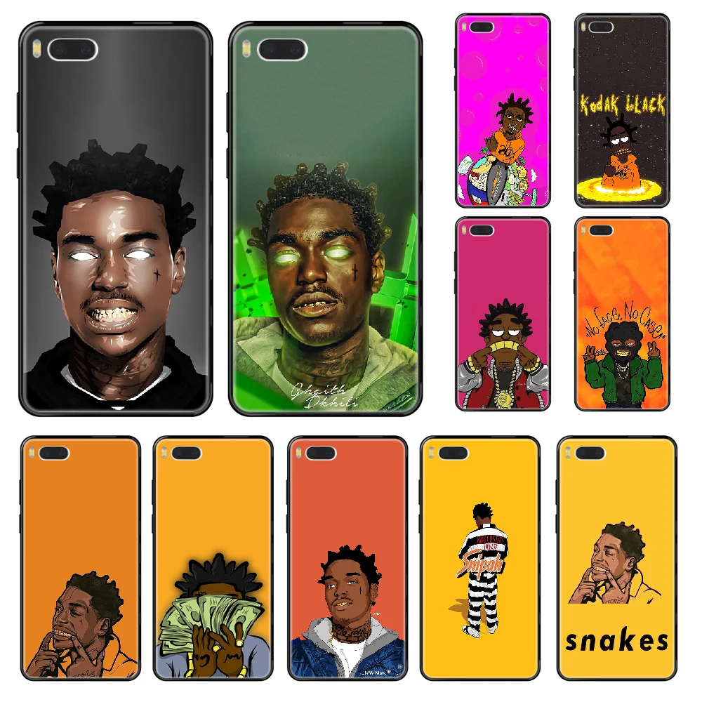 kodak black rap singer Phone case For Xiaomi Redmi Mi 3 5 6 8 9 A1 2 Max3 Mix2 X SE Lite Pro black 3D Etui tpu prime silicone