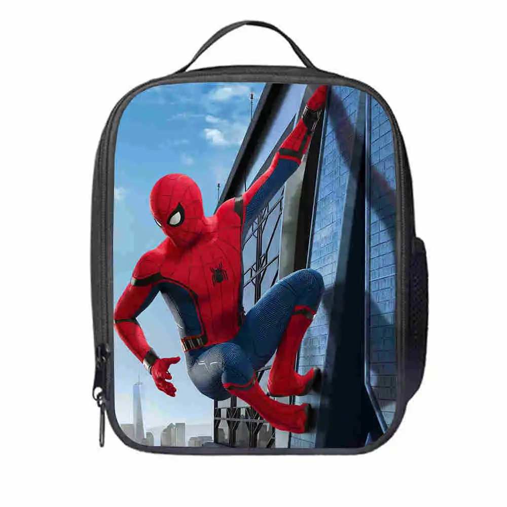 Food 3 3 шт./компл. супергероя Spideran детская одежда для отдыха для мальчиков и девочек, школьная сумка, мультяшный рюкзак Человек-паук школьная сумка для детей студенческий Рюкзак Mochila - Цвет: Food 3
