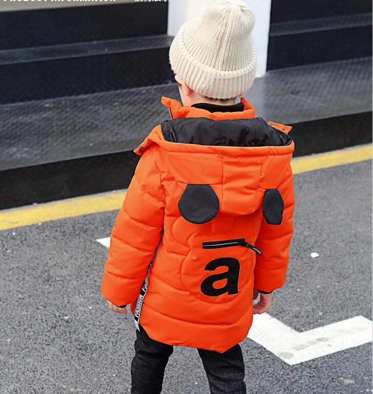 Children Boys Winter New Down Cotton Jackets Little Boys Outwear Clothing Kids Parka Warm Thicken Coat For Boys Clothes Suit