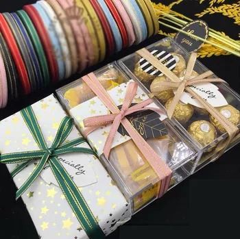 

24 Yards Gold edge Christmas Ribbons Green Red White Glitter Metallic Ribbons for Christmas Wedding Birthday Party Gift Wrapped