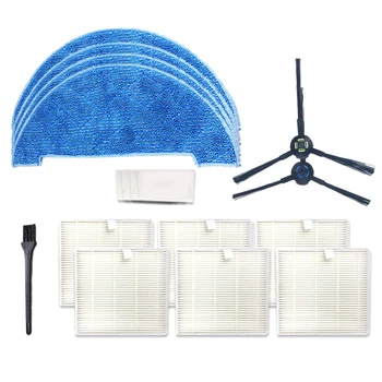

1 Set Robot Vacuum Cleaner Parts Fabric Mop+Side Brushes Filter Net for Chuwi Ilife V8S Robotic Cleaner Side Brush Filter