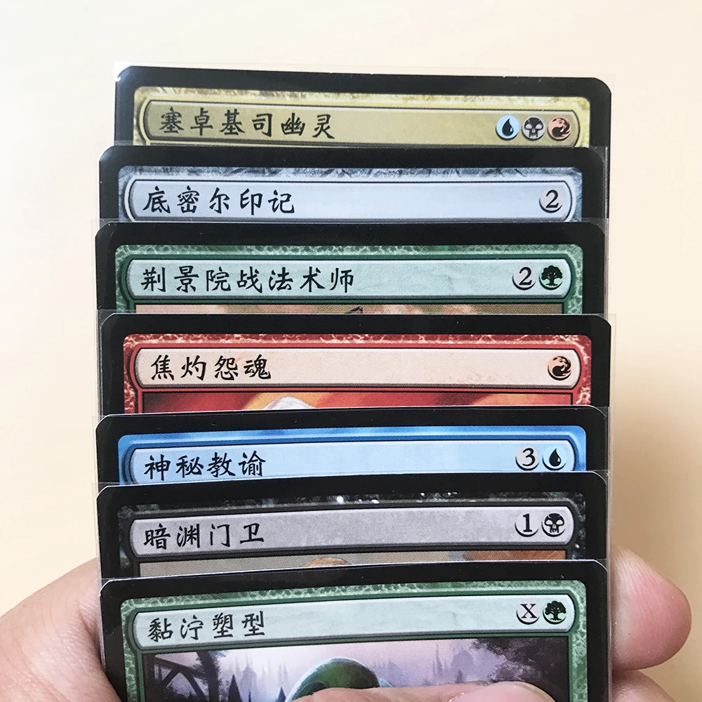 200-PCS-Lot-Acid-Free-Transparent-Perfect-Fit-Cards-Sleeves-Perfect-Size-Sleeve-Better-Than-KMC4