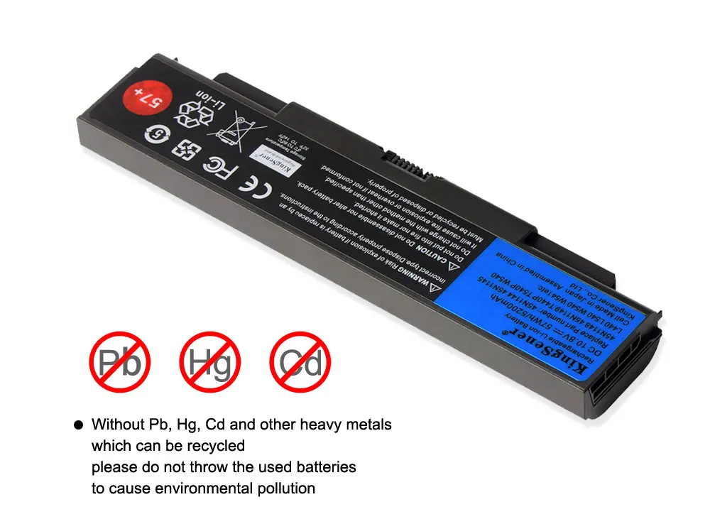 Kingsener-bateria para Notebook para Lenovo Thinkpad T440p T540p W540 W541 L440 L540 45n1144 45n1145 45n1148 45n1159 45n1158 45n1160 57 + - Imagem 4