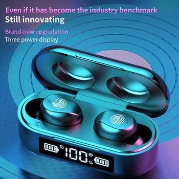 

Bluetooth Earphones with Microphone Touch Control Wireless Headphones HIFI Mini In-ear Earbuds Sport Running HD Call