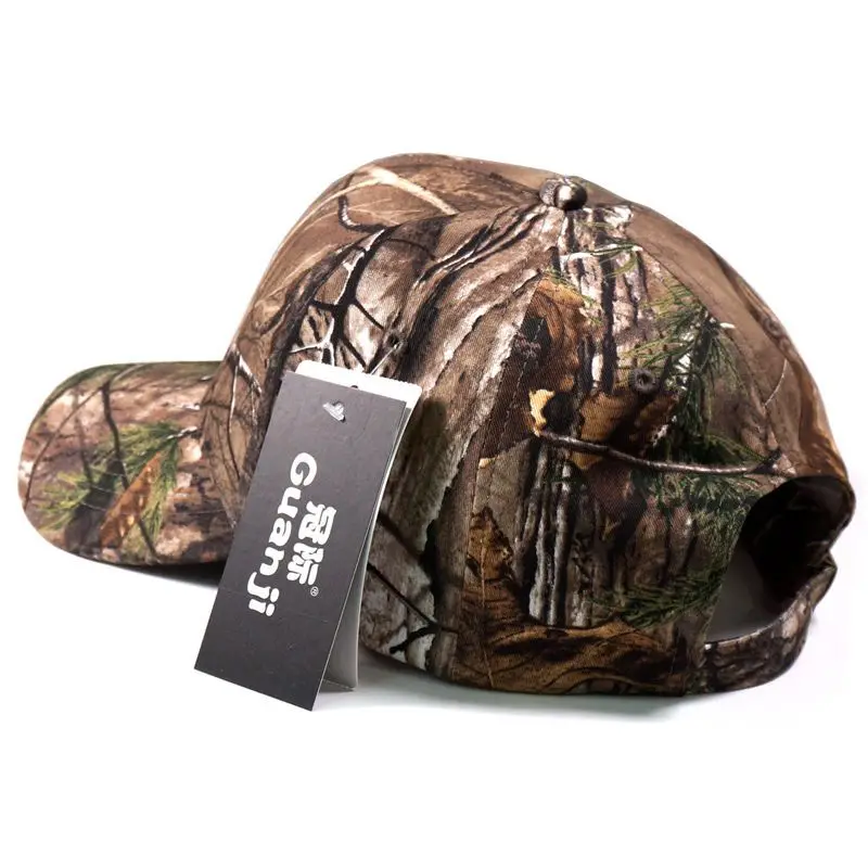 Коричневая камуфляжная охотничья мужская бейсбольная Кепка Beisbol bone militar Snapback шляпа для женщин Gorras Golf Дальнобойщик на заказ камуфляжная шляпа для рыбалки