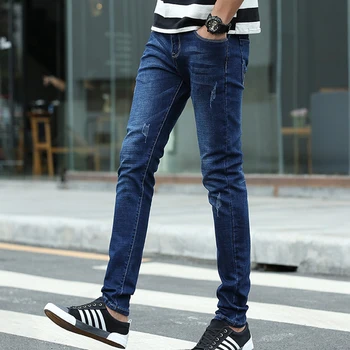 

Men High Quality Casual Jeans Stretch Men Jeans Men Pencil Pants Slim Jeans