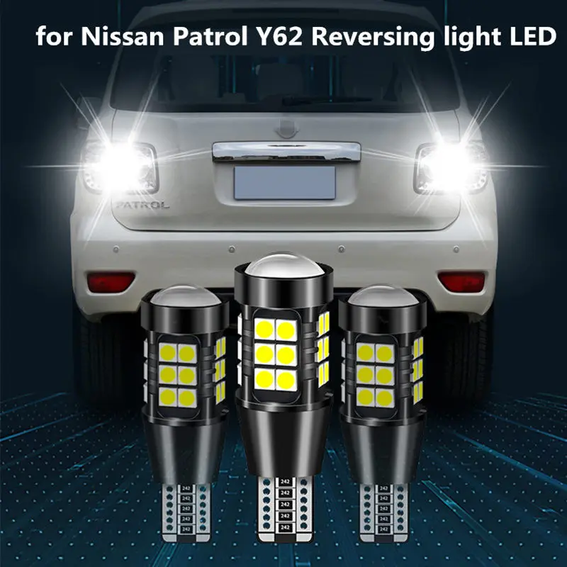 Для Nissan Patrol Y62 2012- задний фонарь светодиодный Patrol Y62 задний вспомогательный Свет T15 12V 5300K 15W