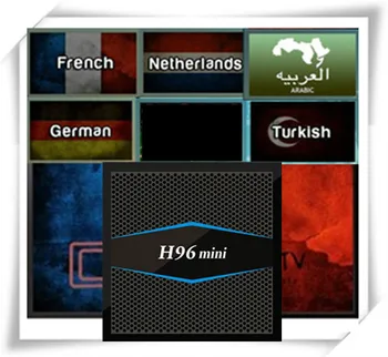 

H96MINI Android7.1 Box for French Arabic Netherland Turkish India UK CA Switzerland Africa Spain Portugal iptv