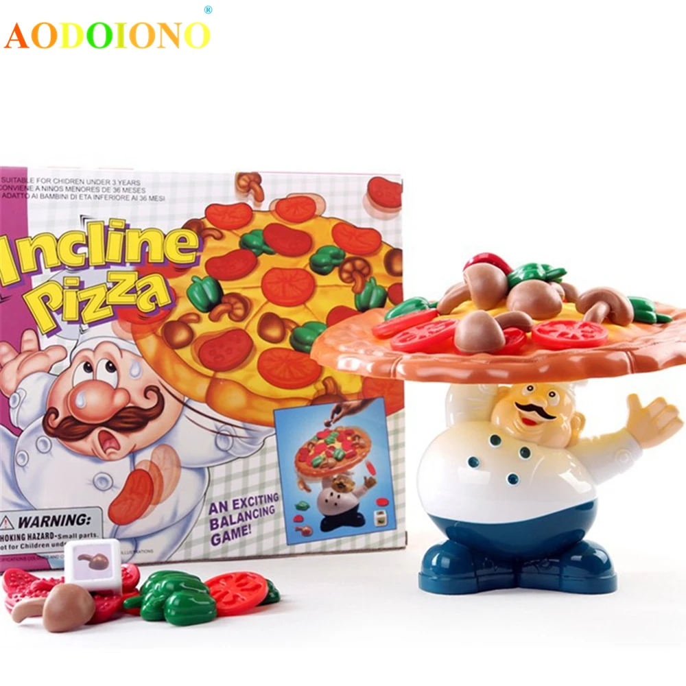 Juego de Pizza de equilibrio para niños, divertido juego de fiesta