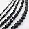 Matte Dull Polished Black Agates Onyx Beads Natural Stone Loose Beads for Jewelry Making DIY Glass Bracelet 4 6 8 10 12mm ► Photo 3/6