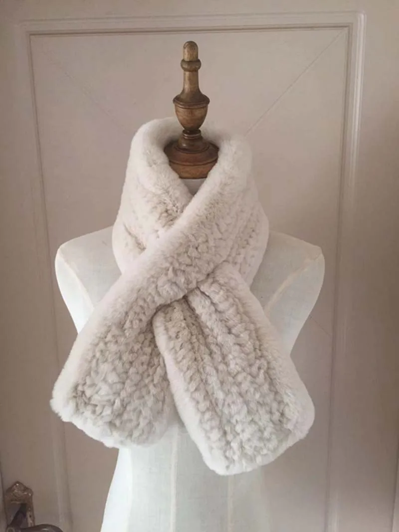 Зимний женский модный роскошный воротник кролика рекс|scarf women|scarf lovenecklac |