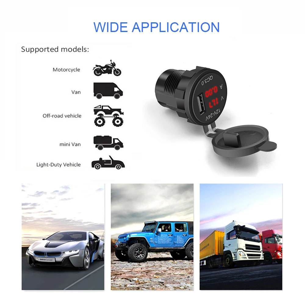 12V-24V 2 Port USB Car Charger (1)