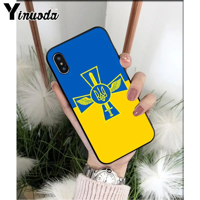 Yinuoda Ukraine Flag TPU Soft High Quality Phone Case for Apple iPhone 8 7 6 6S Plus X XS MAX 5 5S SE XR 11 11pro max Cover