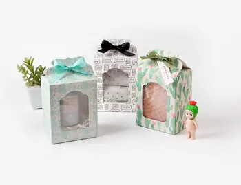 

20pcs/Lot Open Window Visual Candy Box Toy Packaging Box Transparent PVC Window Color Gift Box Party Supplies