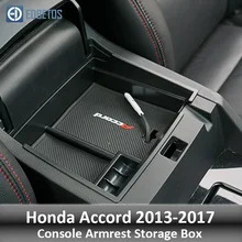 EDBETOS для Honda Accord 2013 подлокотник ящик для хранения консоли Организатор подсветки перчаточного ящика Ящик АВ