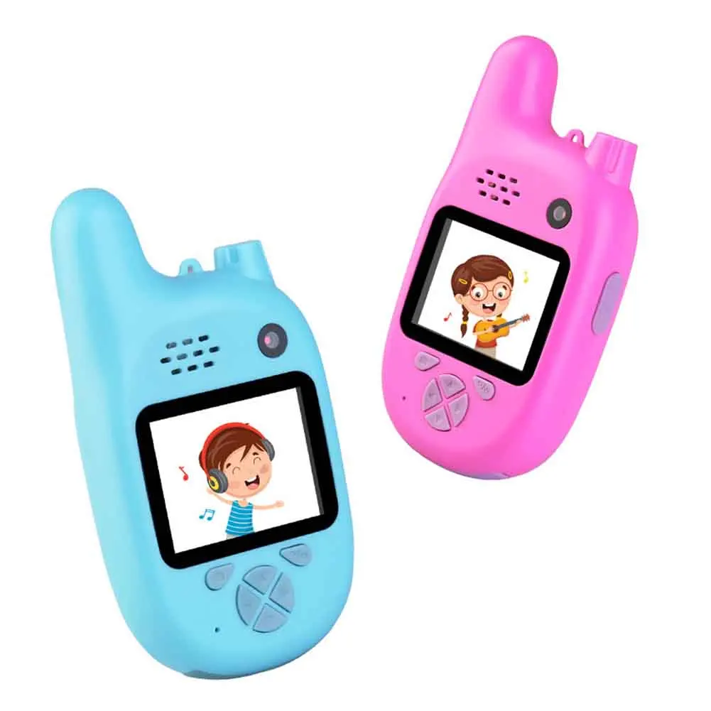 Детская игрушка мультфильм дальний Интерком камера Ручной USB перезаряжаемая съемка Walkie Talkie открытый мини интерактивный HD экран