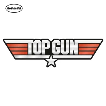 

HotMeiNi 13cm x 4.4cm for TOP GUN Car Stickers Funny Waterproof Vinyl Auto Decals ATV RV Fashion Bumper Laptop Car Wrap