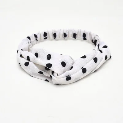 18 New Bohemian cross elastic hair band for women chiffon silk headband ladies headband hair accessories sports wash headwear - Цвет: 18