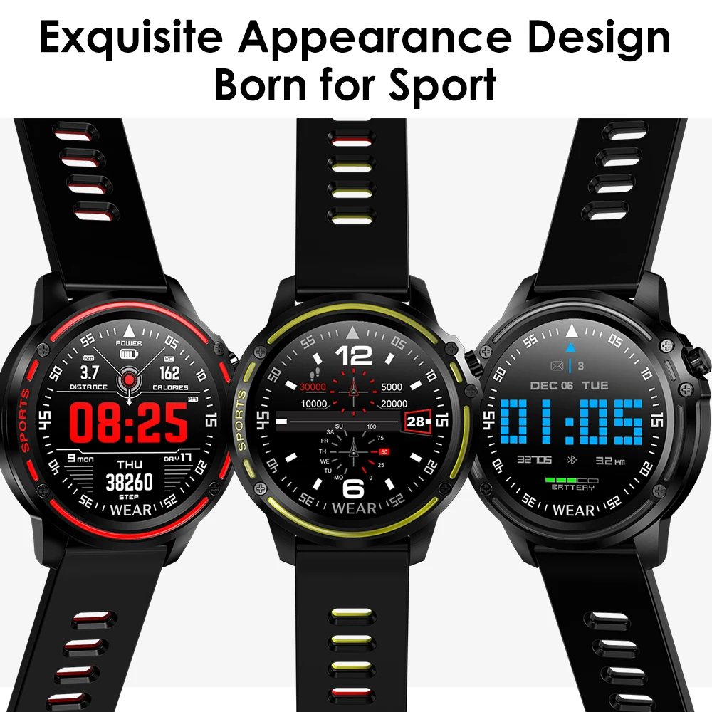 Tanie Zegar inteligentny zegarek cyfrowy mężczyźni ekg ciśnienia krwi ppg pomiar tętna tlenu we krwi Sport Smartwatch wodoodporny IP68 Sport