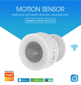 

Tuya WiFi PIR Motion Sensor Temperature Humidity Sensor Wireless Passive Infrared Detector Burgla google home smart wifi switch