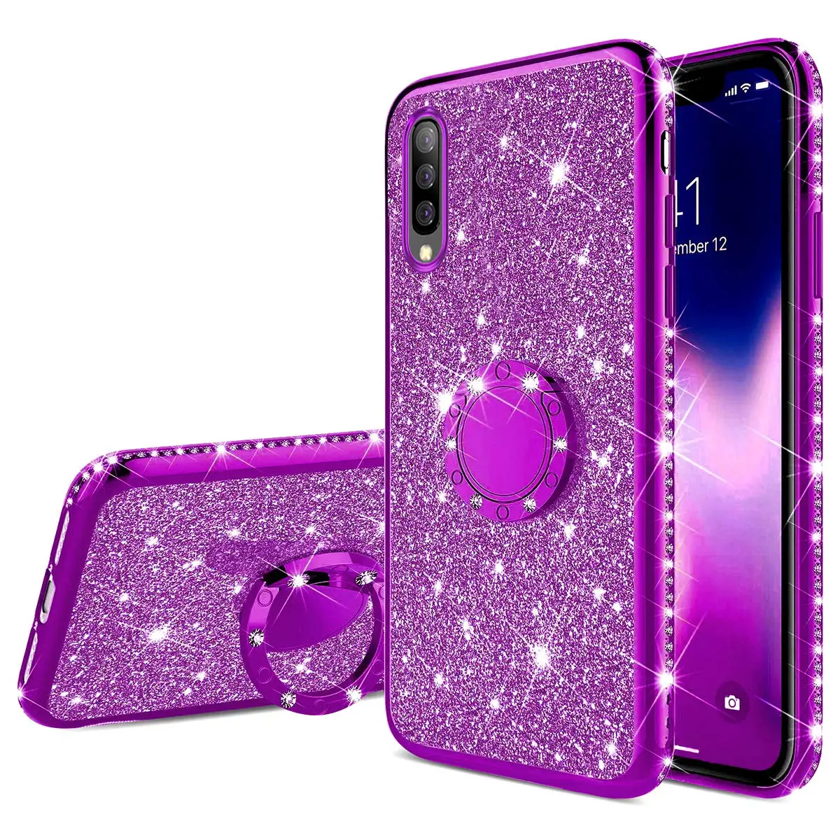 Алмазный чехол для Xiaomi Redmi 7 7A 6 K20 Pro 5 Plus Note 8 pro Mi 9 SE Play A3 A2 Lite CC9 блестящий