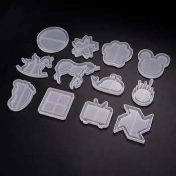 

DIY resin resin silicone mold various animal starry sky UV epoxy resin mold keychain pendant craft jewelry mold tool